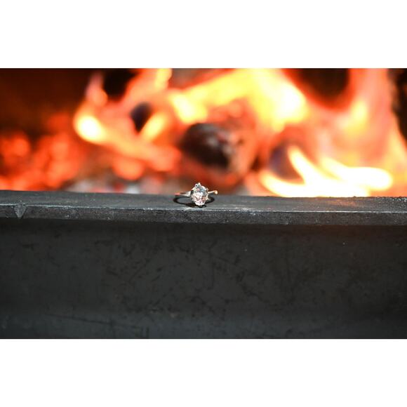 alternative raw diamond engagement ring raw crystal size 4 5 6 7 8 8 9 10 11 12 - Picture 2 of 4